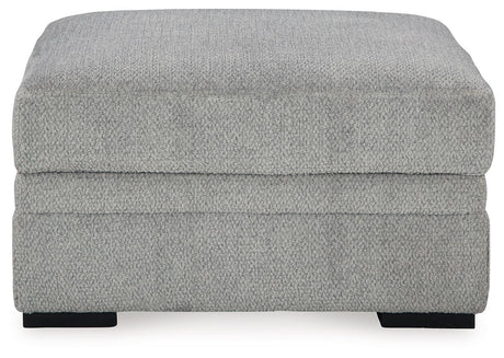 Casselbury Cement 2-Piece Sectional With Ottoman - Ella Furniture
