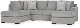 Casselbury Cement 2-Piece Sectional With Ottoman PKG015797 - 52906S2 | 5290611 - Ella Furniture