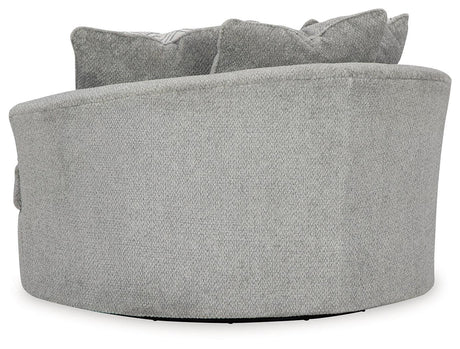Casselbury Cement Chair And Ottoman - Ella Furniture