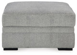 Casselbury Cement Chair And Ottoman - Ella Furniture