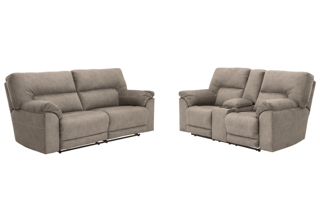 Cavalcade Slate Sofa And Loveseat PKG007331 - 7760181 | 7760194 - Ella Furniture