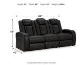 Caveman Midnight Den Sofa, Loveseat And Recliner - Ella Furniture
