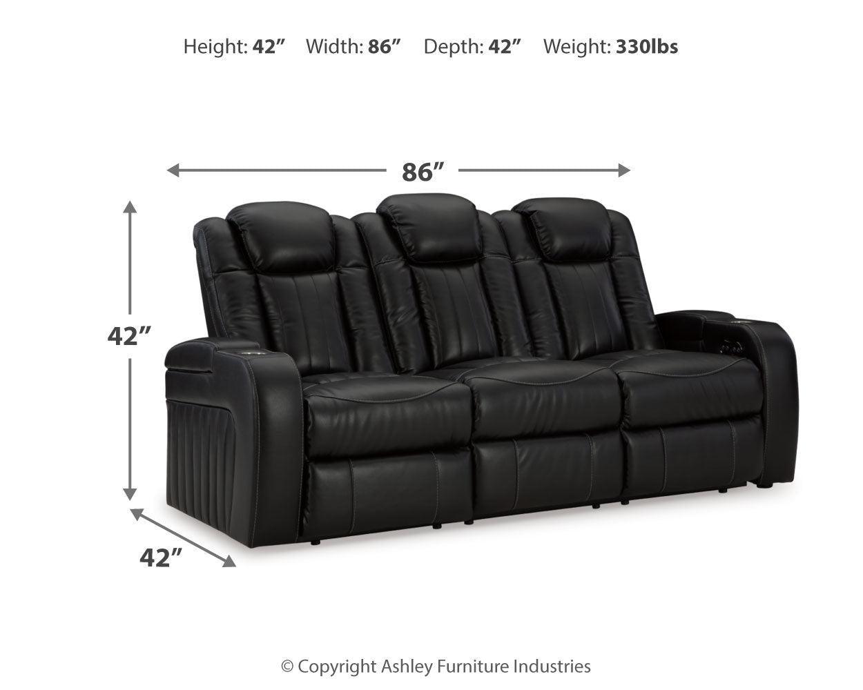 Caveman Midnight Den Sofa, Loveseat And Recliner - Ella Furniture