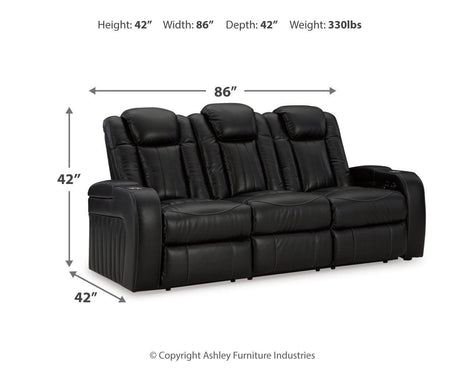 Caveman Midnight Den Sofa, Loveseat And Recliner - Ella Furniture