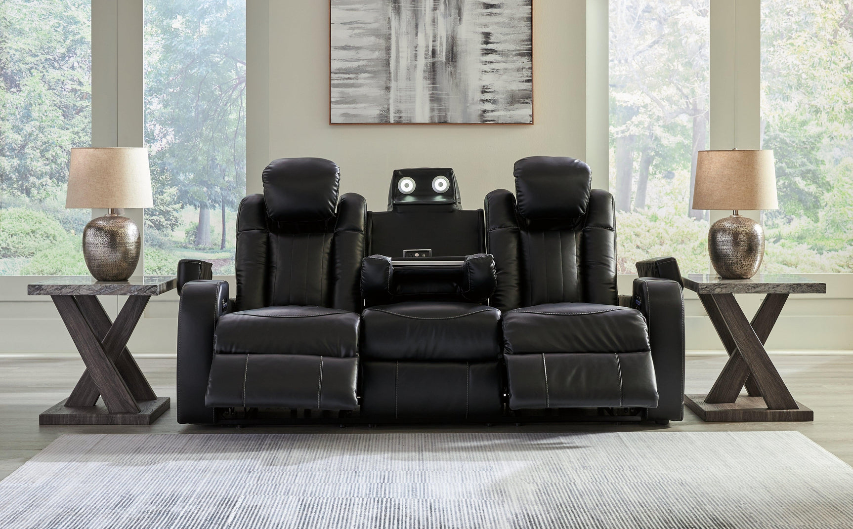 Caveman Midnight Den Sofa, Loveseat And Recliner - Ella Furniture