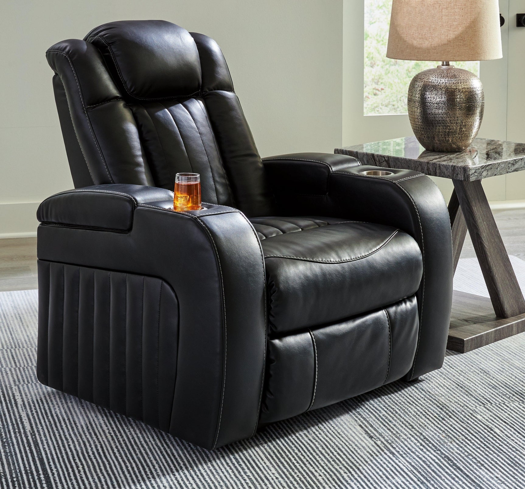 Caveman Midnight Den Sofa, Loveseat And Recliner - Ella Furniture