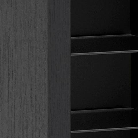 Cayberry Black 60" Tv Stand With Electric Fireplace - Ella Furniture