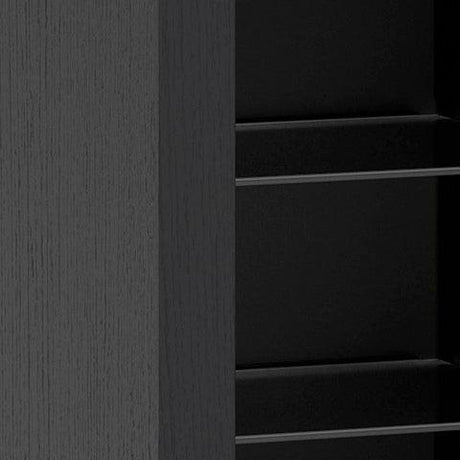 Cayberry Black 60" Tv Stand With Electric Fireplace - Ella Furniture
