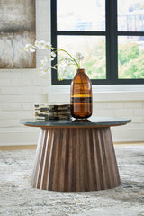 Ceilby Black/Brown Accent Coffee Table - Ella Furniture