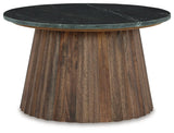 Ceilby Black/Brown Accent Coffee Table - Ella Furniture