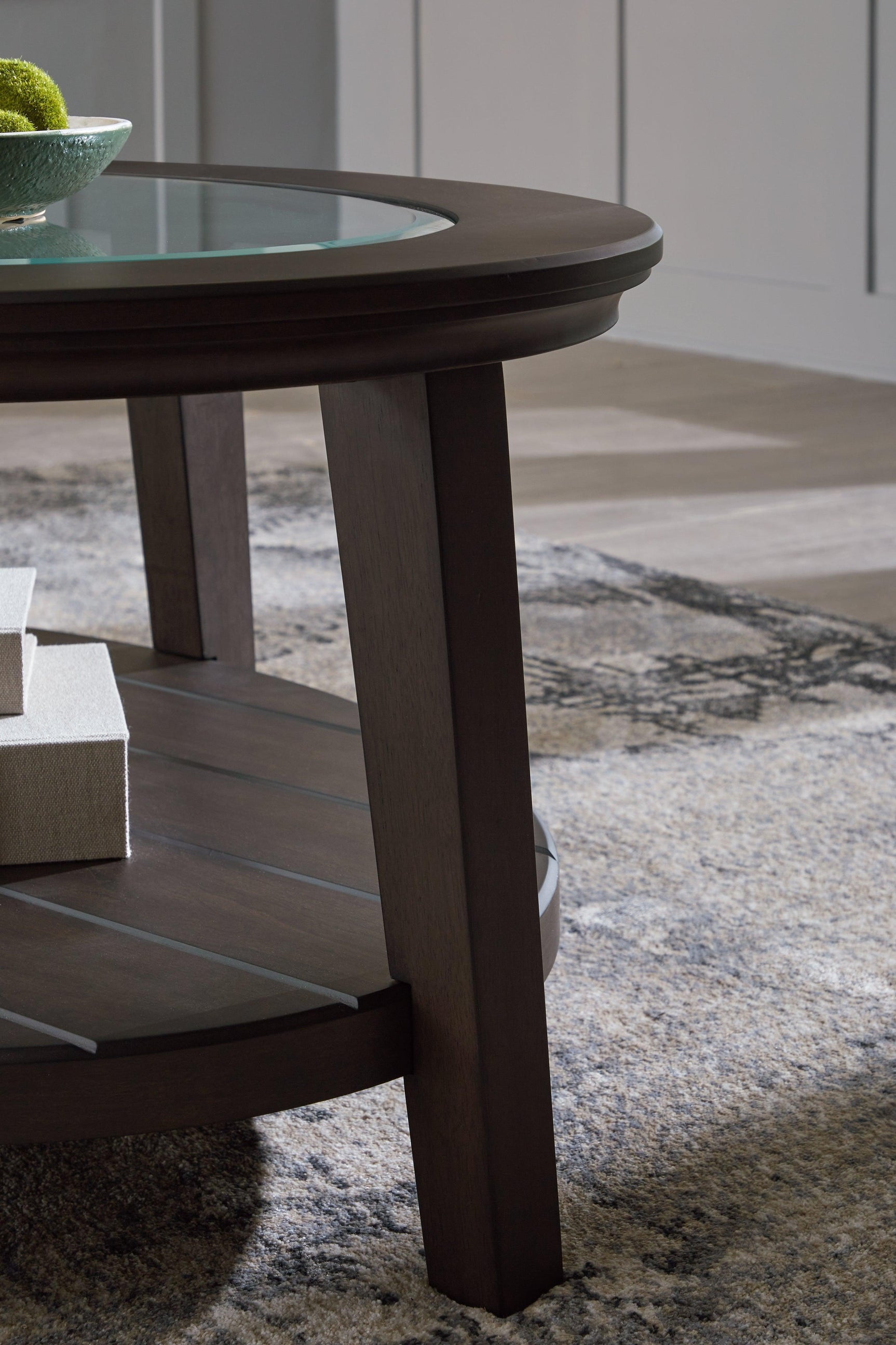 Celamar Dark Brown Coffee Table With 2 End Tables - Ella Furniture