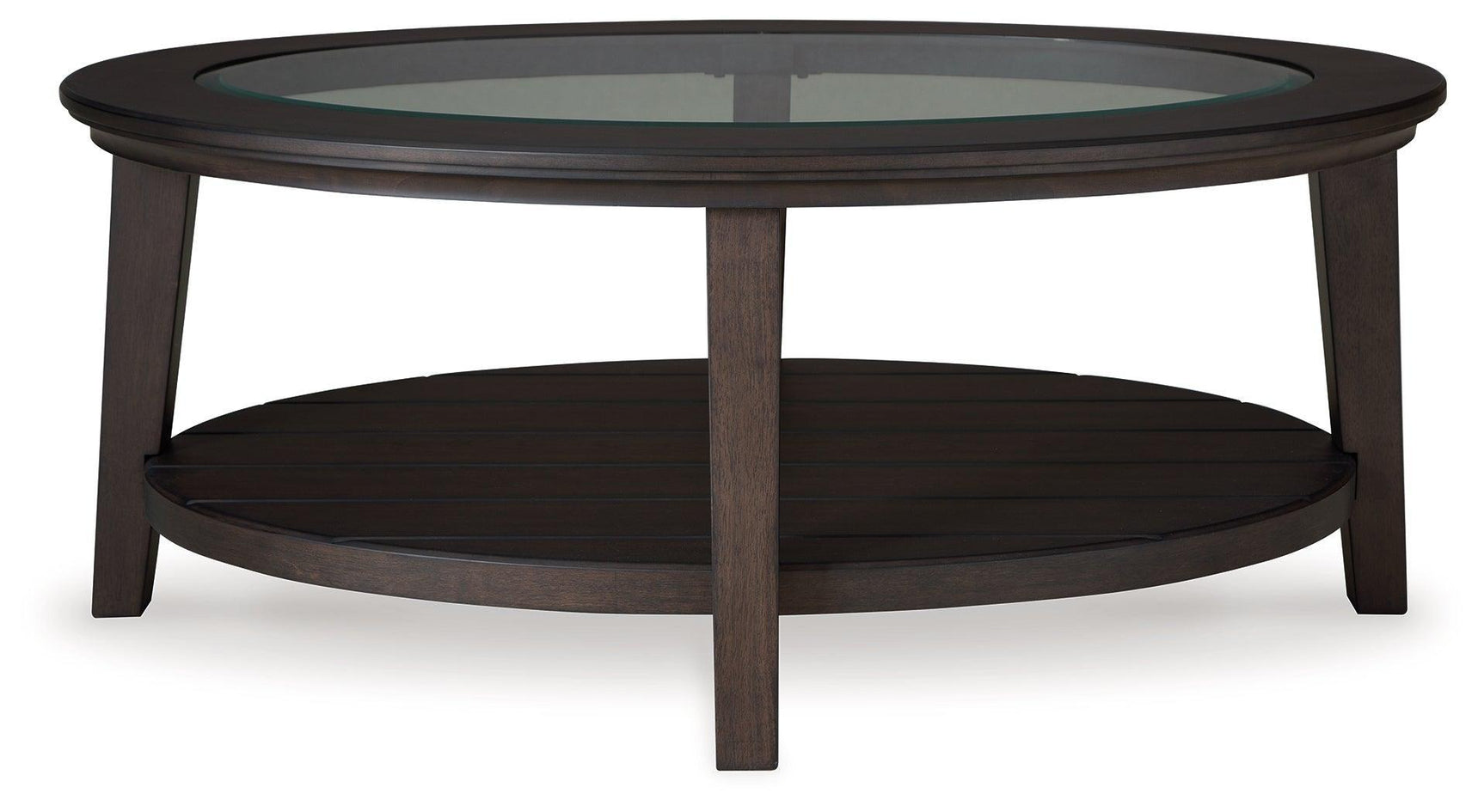 Celamar Dark Brown Coffee Table With 2 End Tables - Ella Furniture