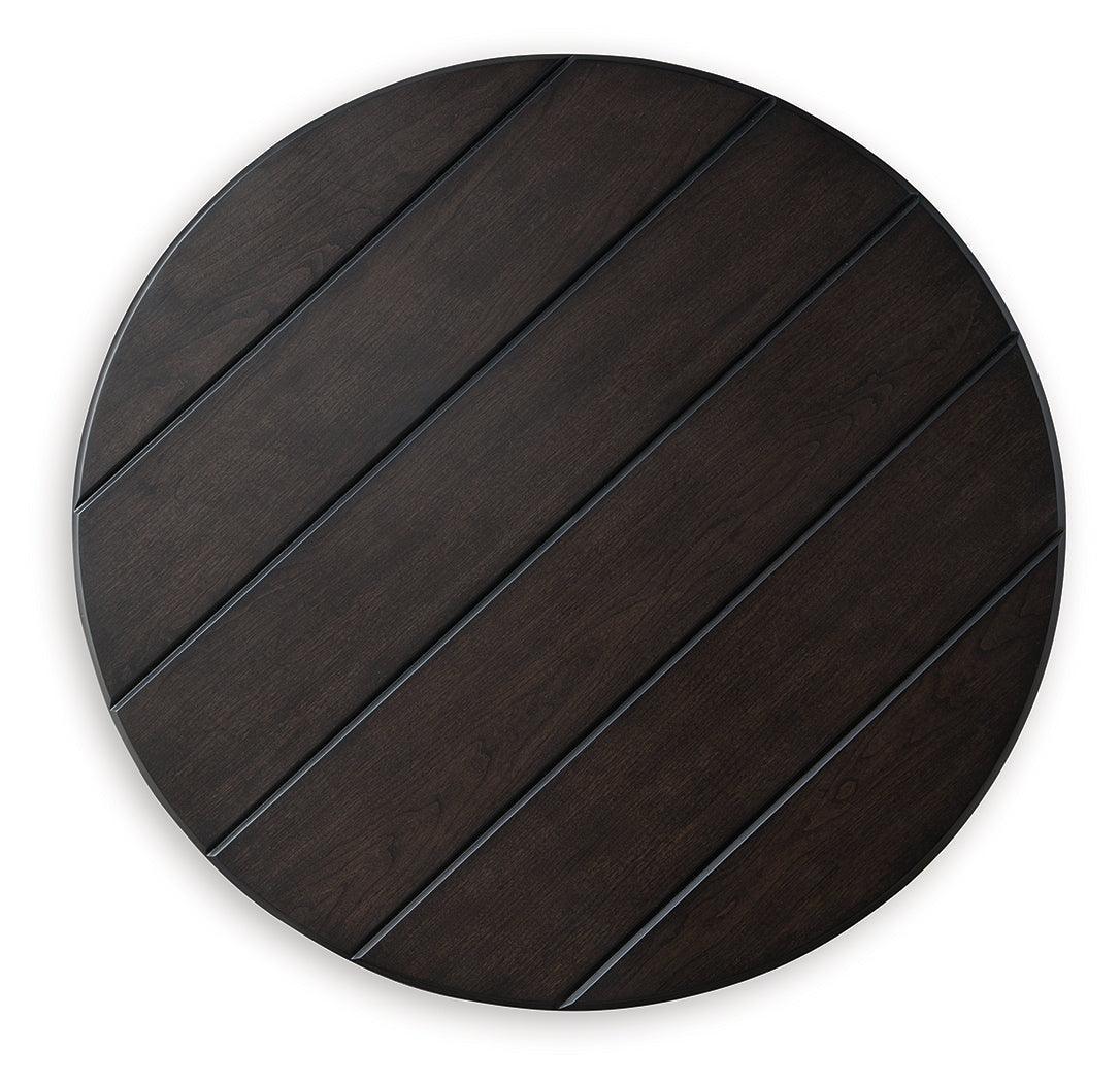 Celamar Dark Brown Coffee Table With 2 End Tables - Ella Furniture