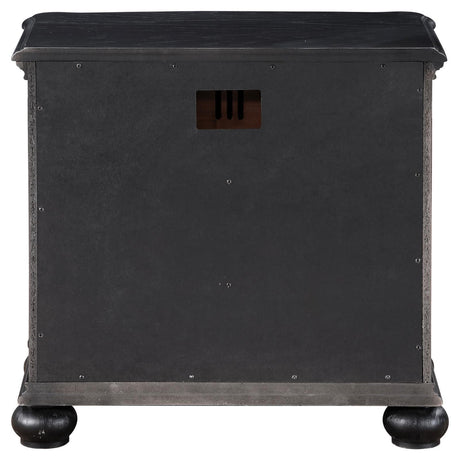 Celina 3-Drawer Nightstand Bedside Table Black 224762 - Ella Furniture