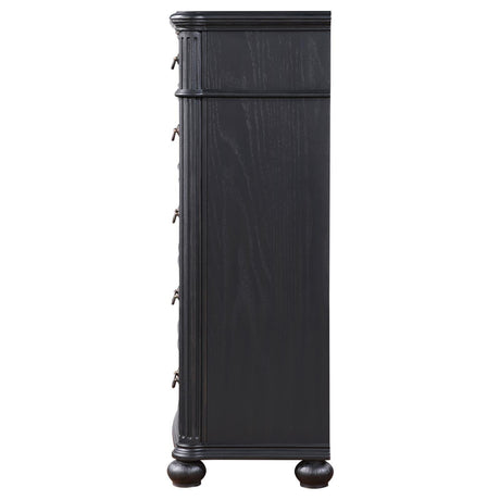 Celina 5-Drawer Bedroom Chest Black 224765 - Ella Furniture