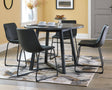 Centiar Black Dining Table And 4 Chairs - Ella Furniture