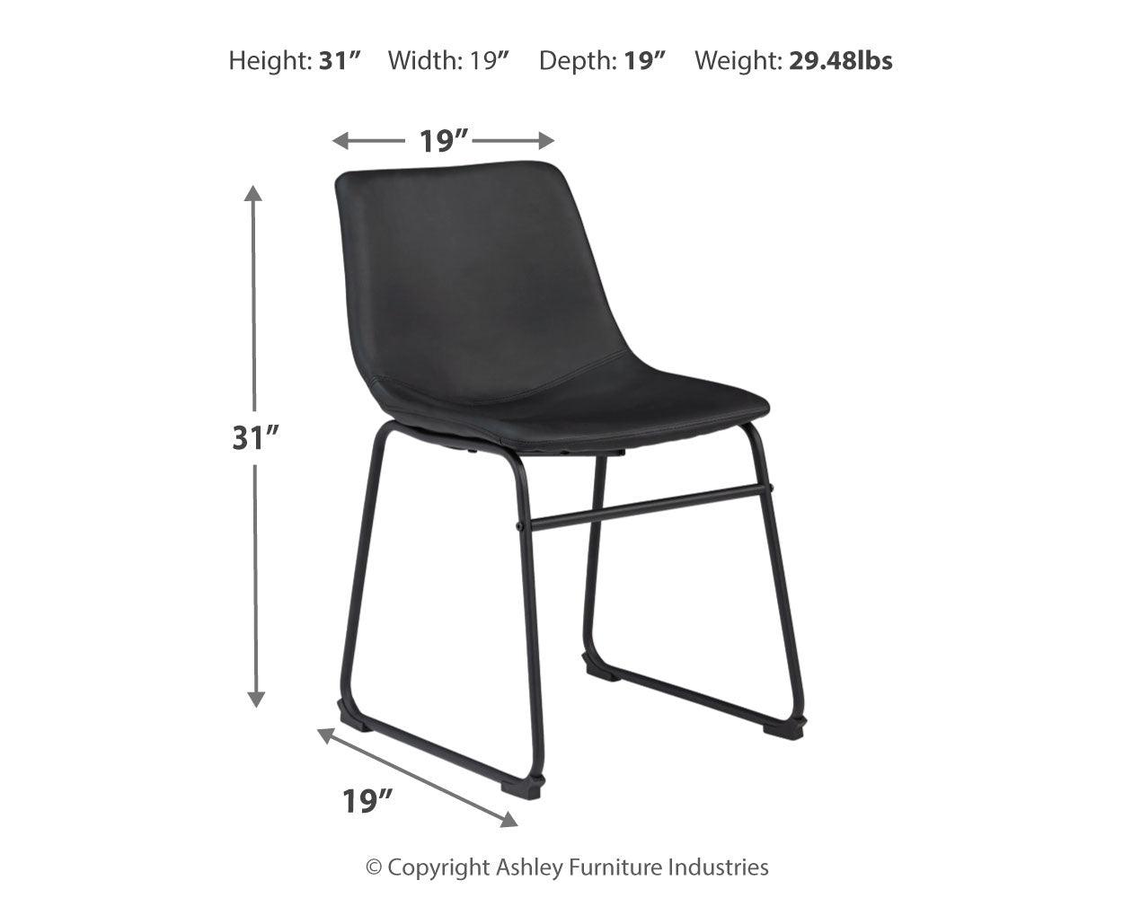 Centiar Black Dining Table And 4 Chairs - Ella Furniture