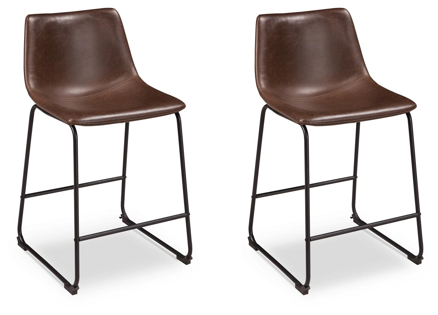 Centiar Brown 2-Piece Bar Stool - Ella Furniture