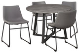 Centiar Gray Dining Table And 4 Chairs - Ella Furniture