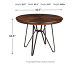 Centiar Two-tone Brown Circle Dining Room Set - Ella Furniture