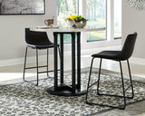 Centiar Two-tone Counter Height Dining Table And 2 Barstools - Ella Furniture