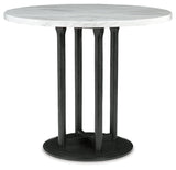 Centiar Two-tone Counter Height Dining Table And 4 Barstools - Ella Furniture