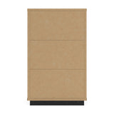 Kozmour Black/Brown Chest of Drawers — back view
