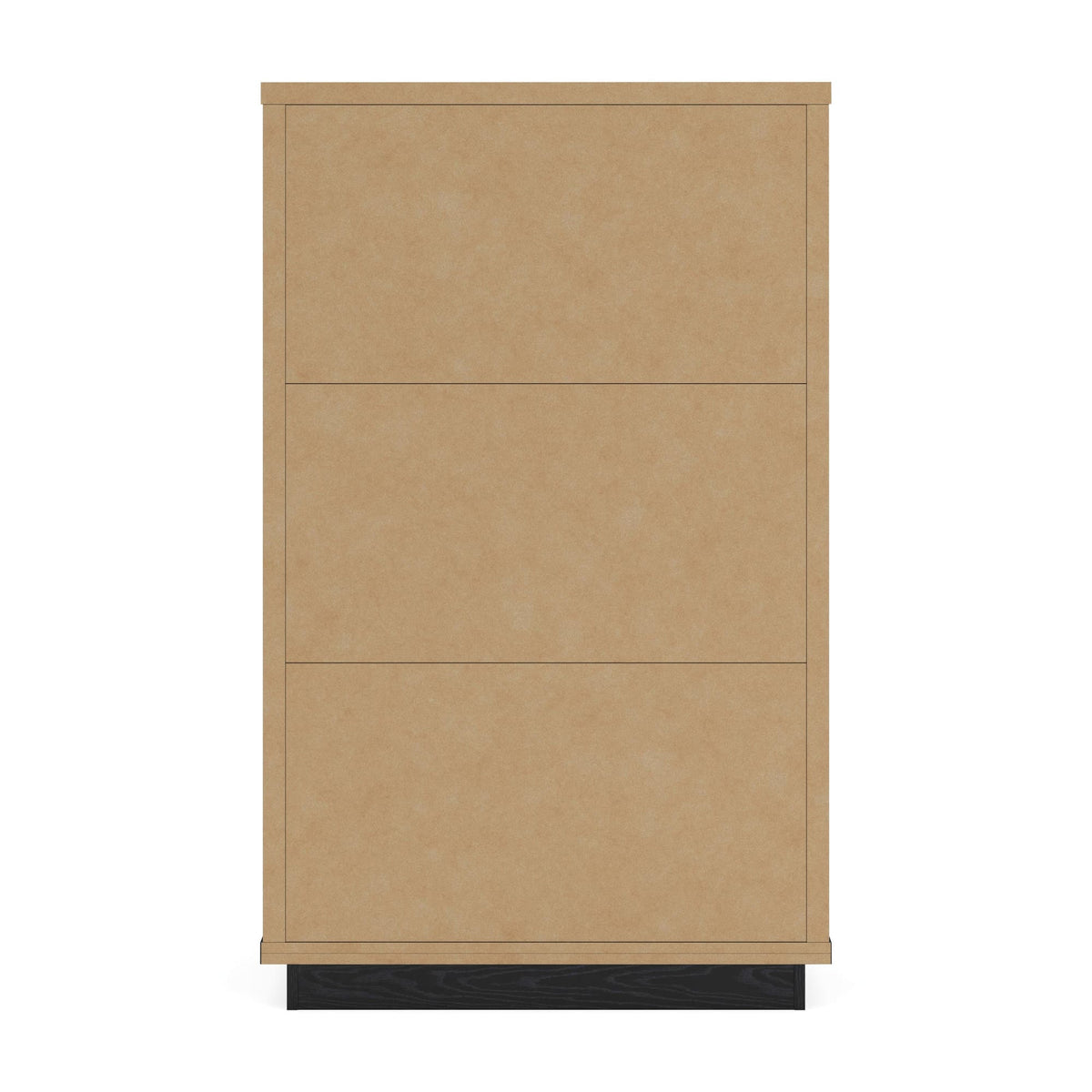 Kozmour Black/Brown Chest of Drawers — back view