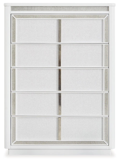 Chalanna White Chest of Drawers - Ella Furniture