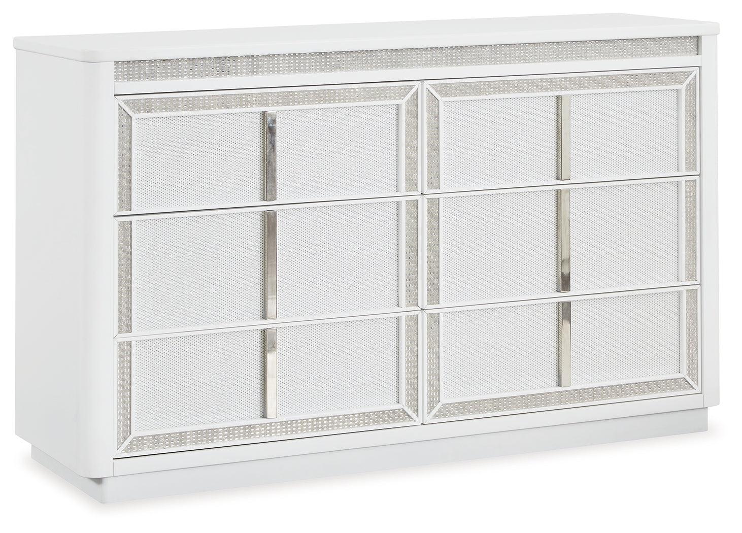 Chalanna White Dresser - Ella Furniture