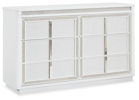 Chalanna White Dresser - Ella Furniture