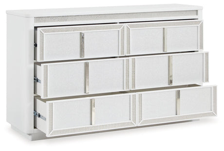 Chalanna White Dresser - Ella Furniture