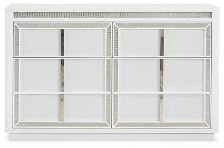 Chalanna White Dresser - Ella Furniture
