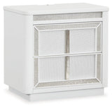 Chalanna White Nightstand - Ella Furniture