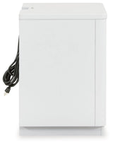 Chalanna White Nightstand - Ella Furniture
