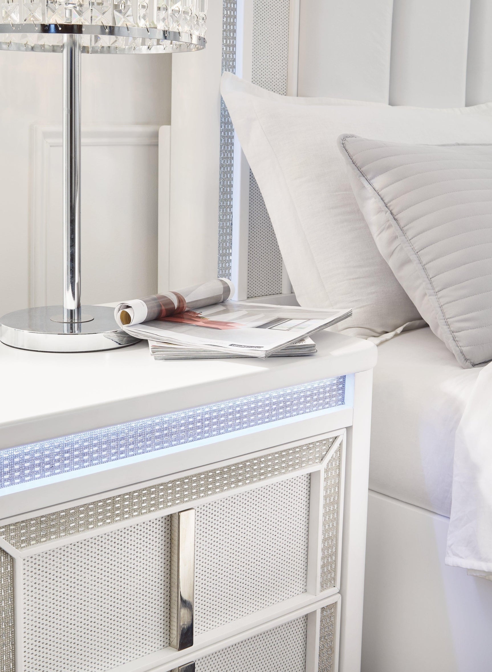 Chalanna White Nightstand - Ella Furniture
