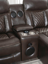 Champion Brown Reclining Sectional - Ella Furniture