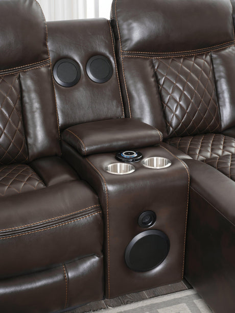 Champion Brown Reclining Sectional - Ella Furniture