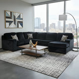 Austin Black Furby Sectional