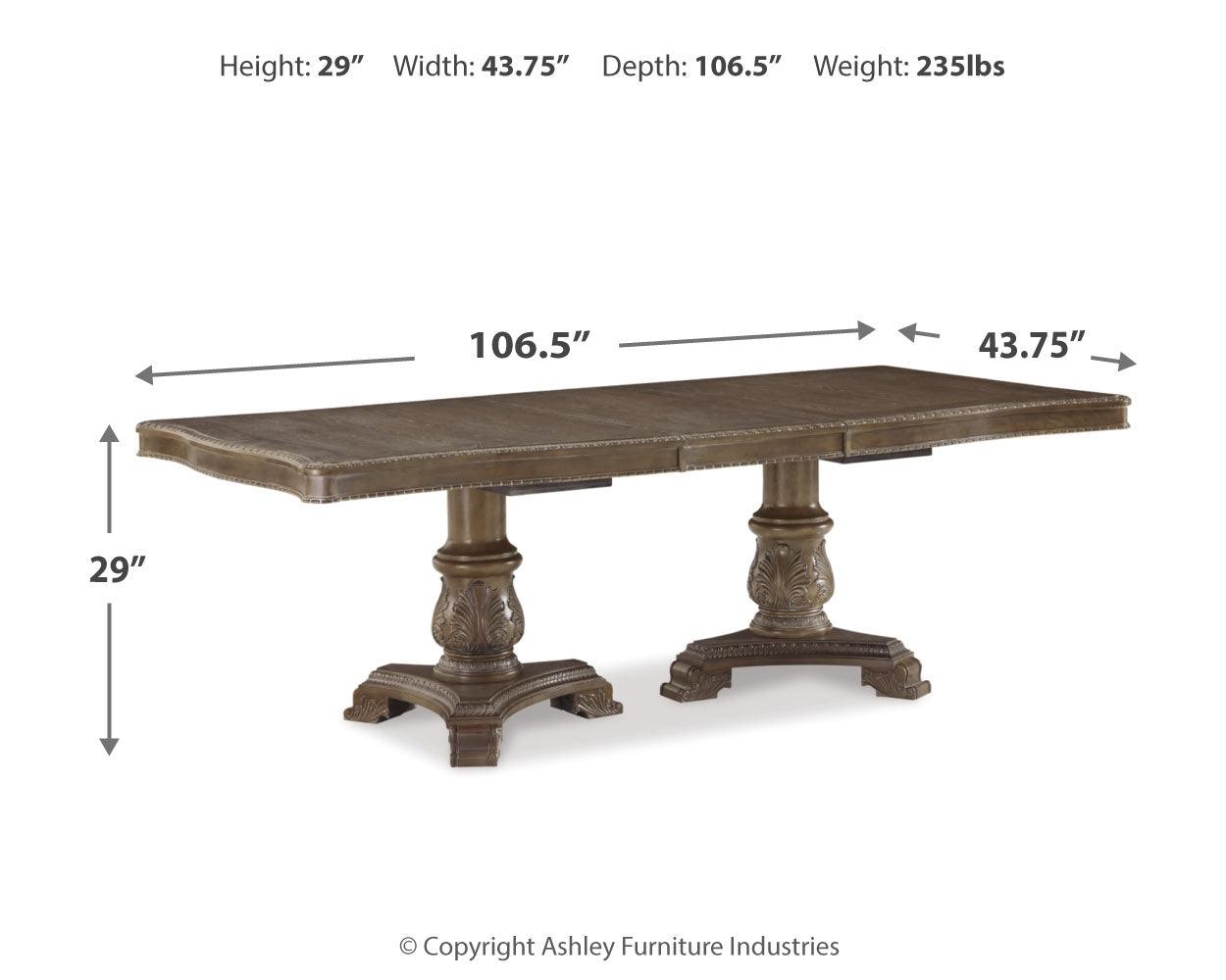 Charmond Brown Rectangular Dining Room Set - Ella Furniture