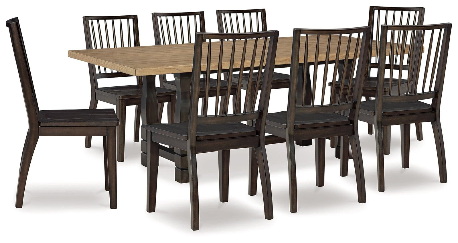 Charterton Two-tone Brown Dining Room Set - Ella Furniture