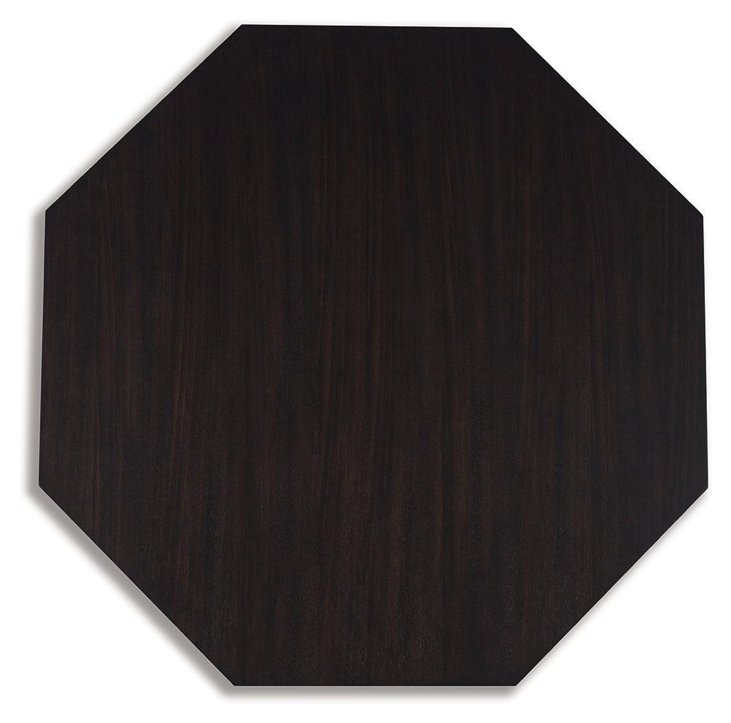 Chasinfield Dark Brown Coffee Table With 2 End Tables - Ella Furniture