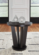 Chasinfield Dark Brown Coffee Table With 2 End Tables - Ella Furniture