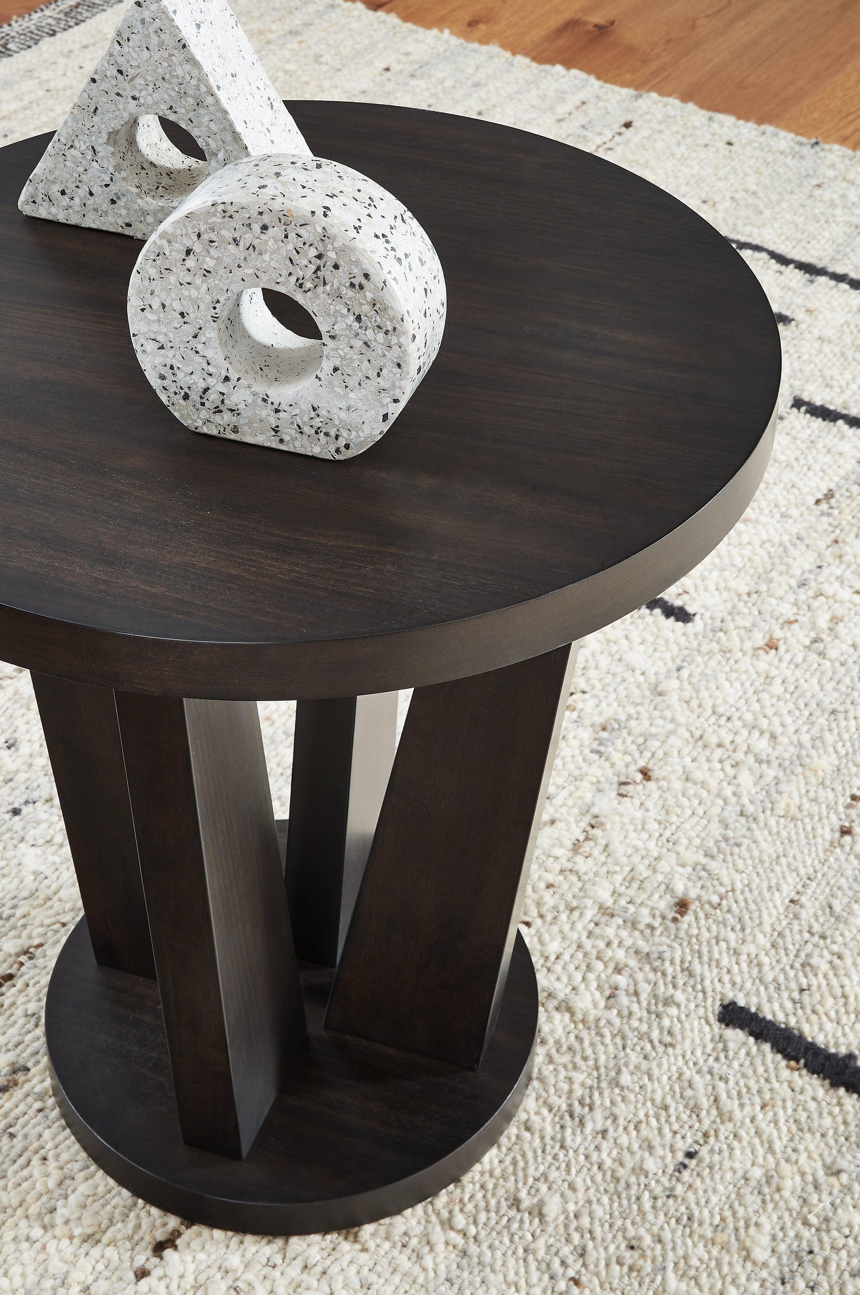 Chasinfield Dark Brown Coffee Table With 2 End Tables - Ella Furniture