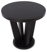 Chasinfield Dark Brown Coffee Table With 2 End Tables - Ella Furniture