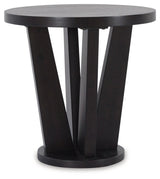 Chasinfield Dark Brown Coffee Table With 2 End Tables - Ella Furniture
