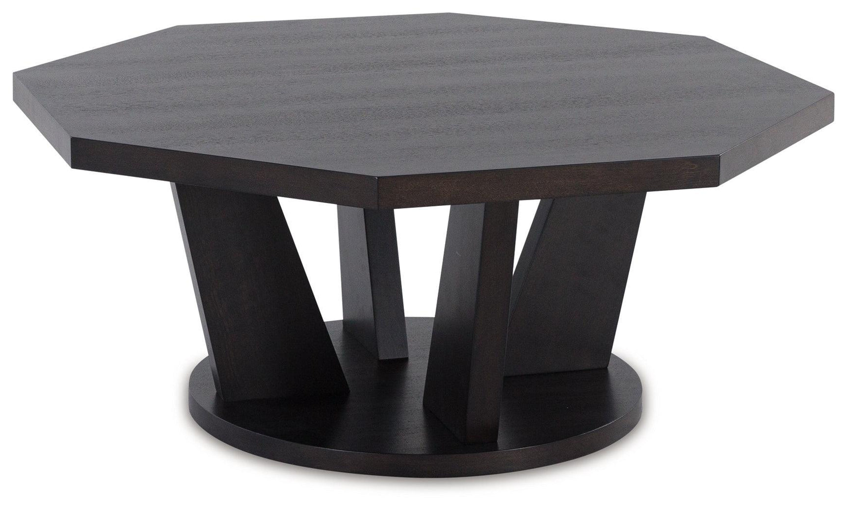 Chasinfield Dark Brown Coffee Table With 2 End Tables - Ella Furniture