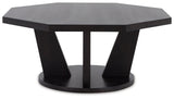 Chasinfield Dark Brown Coffee Table With 2 End Tables - Ella Furniture