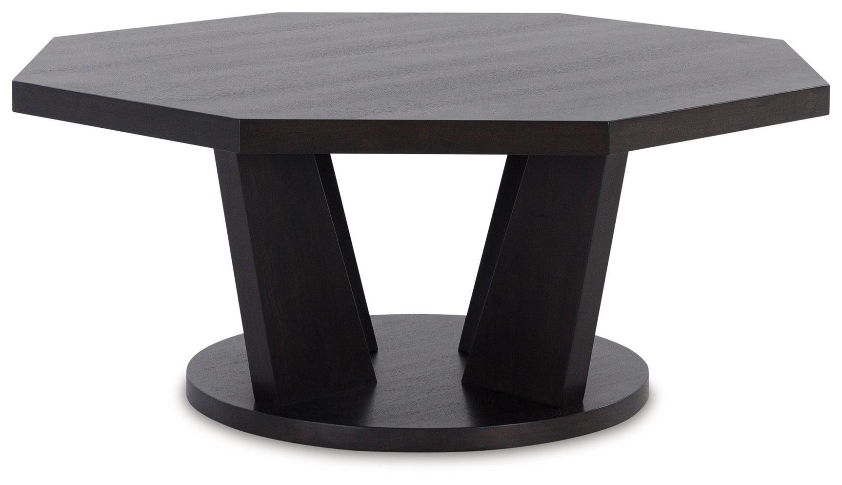 Chasinfield Dark Brown Coffee Table With 2 End Tables - Ella Furniture