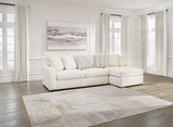 Chessington Ivory 2-Piece Sectional With Chaise - Ella Furniture